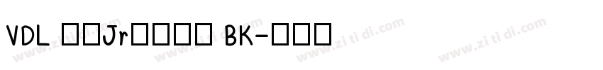 VDL ロゴJrブラック BK字体转换
